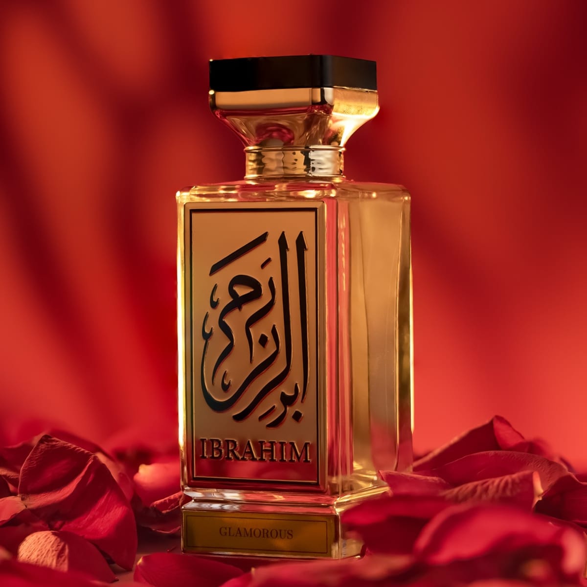Glamorous Confidence begins the moment you arrive. eau de parfum bottle by IBRAHIM Fragrances